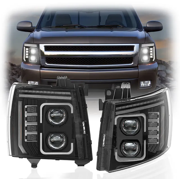 07-14 Silverado Full LED Projector Headlights