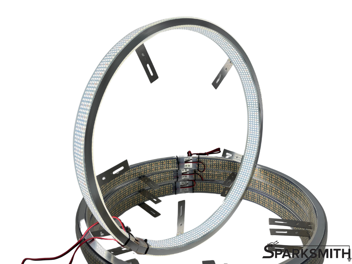 10-ROW White LED Wheel Rings - 288 Watts (24 Amps) of Raw Lighting Power!!!!