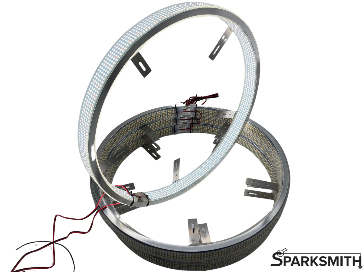 10-ROW White LED Wheel Rings - 288 Watts (24 Amps) of Raw Lighting Power!!!!