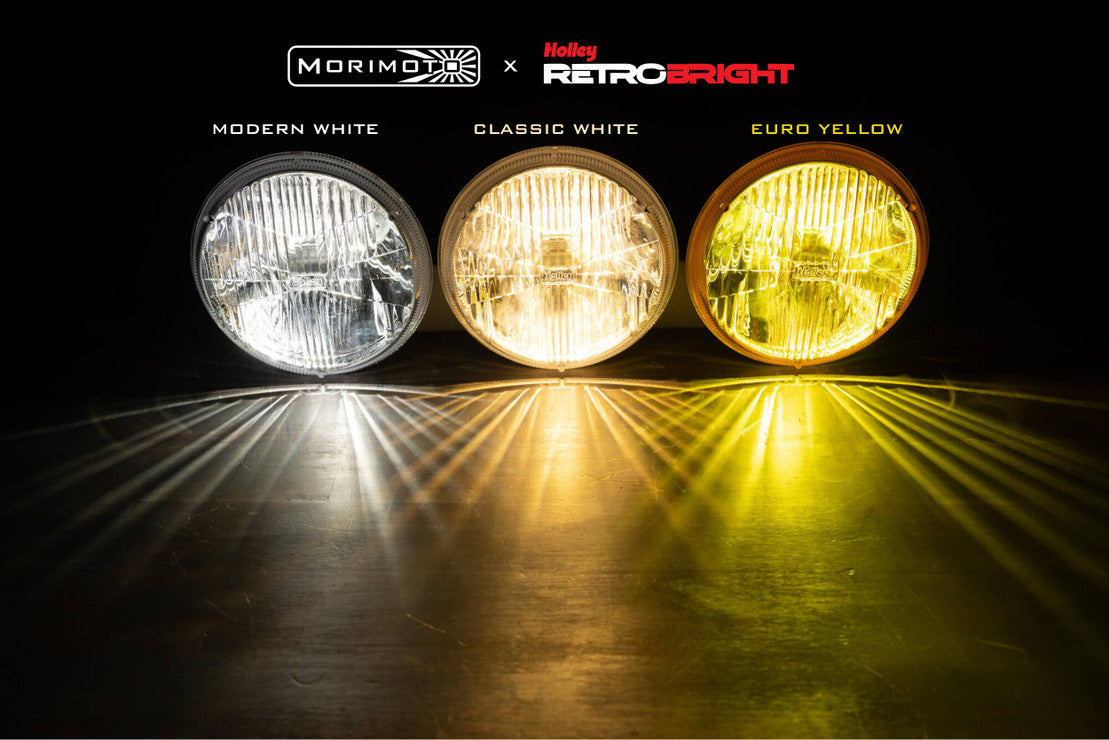 SEALED BEAM: HOLLEY RETROBRIGHT LED HEADLIGHTS (7" ROUND)