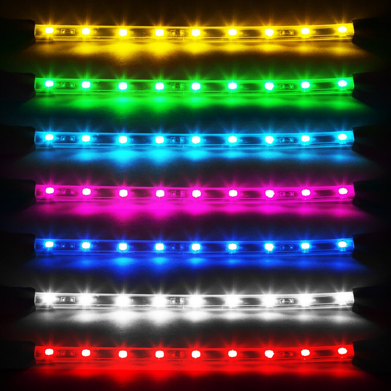 UNDERGLOW LED ACCENT LIGHT KIT | 8PC 24" STRIP SINGLE COLOR