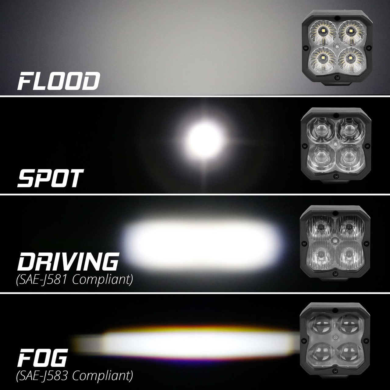 2PC C3 SAE CUBE LIGHT KIT| XKCHROME SMARTPHONE APP