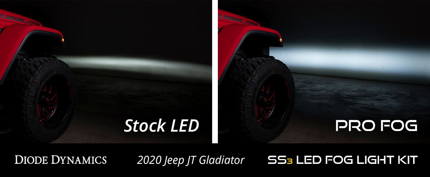 SS3 LED Fog Light Kit for 2018-2022 Jeep JL Wrangler