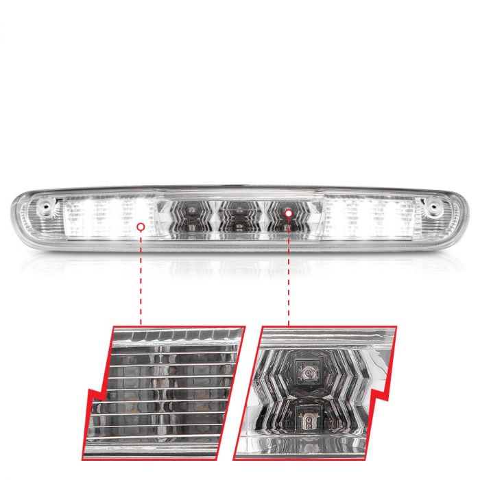 CHEVY SILVERADO / GMC SIERRA 07-13 LED 3RD BRAKE LIGHT CHROME