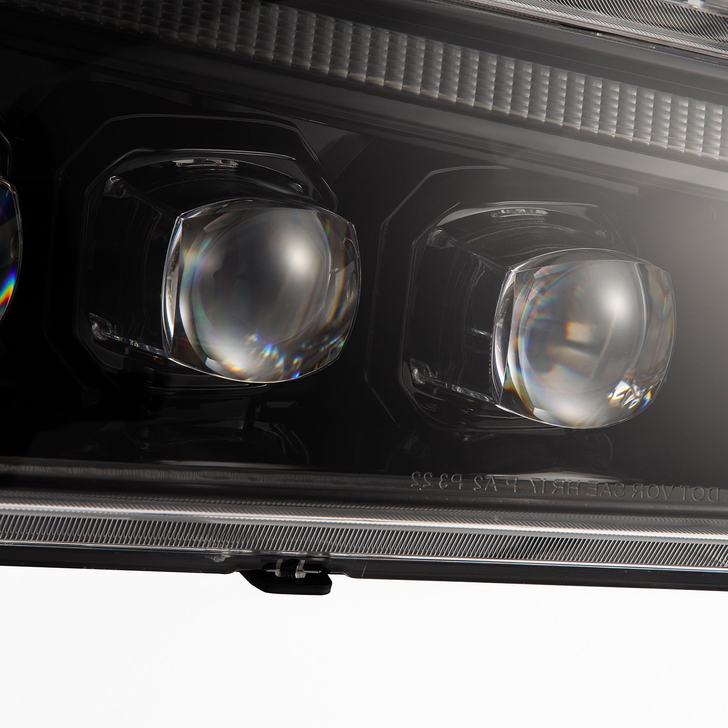 2003-2006 Silverado/Avalanche NOVA-Series LED Projector Headlights Alpha-Black