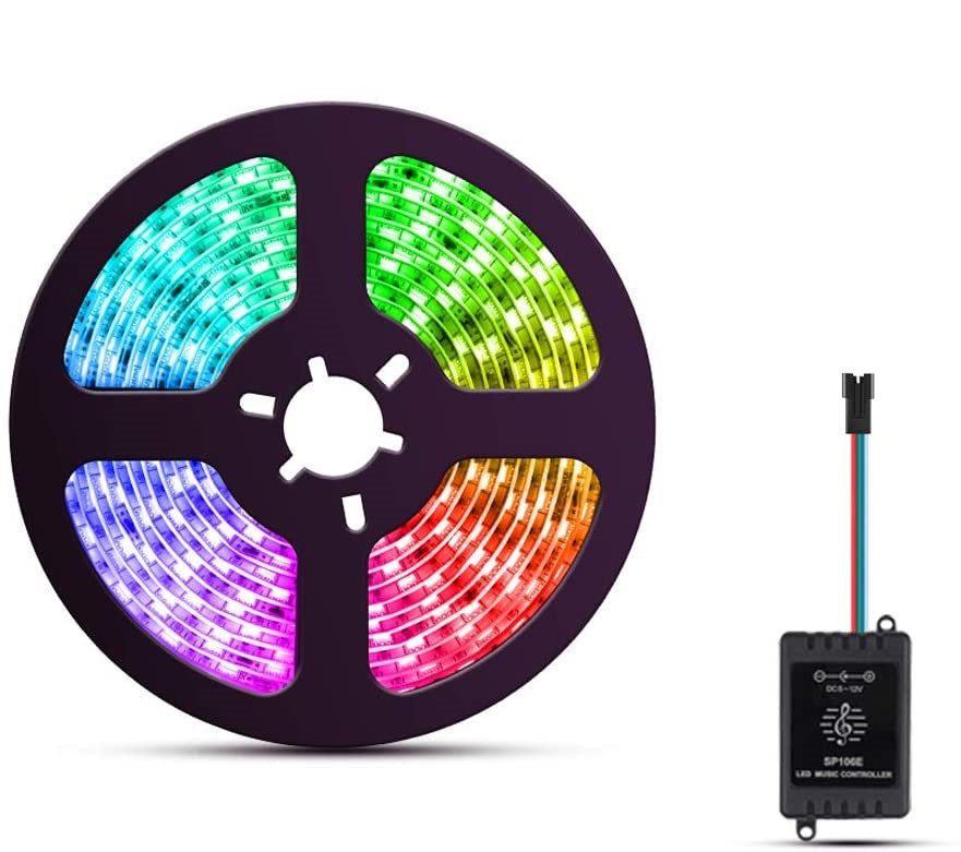 16-ft RGB Color Chasing, Animated LED Strip Lighting for RV, Boat, Motorcycle & More