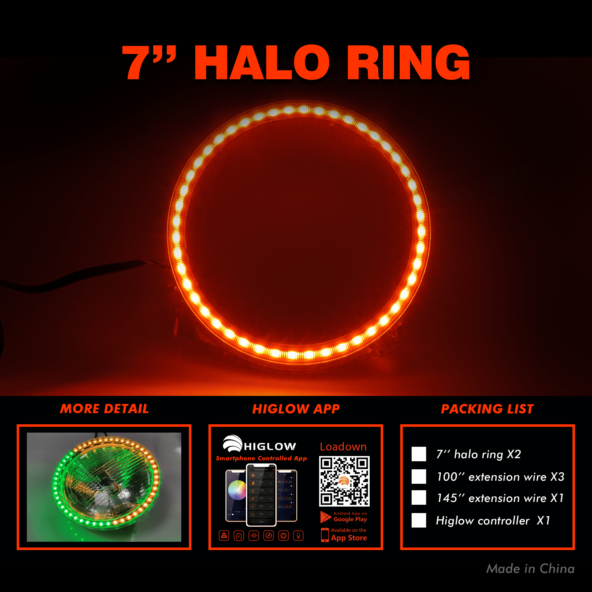 Sparksmith 7" RGB LED External Halos