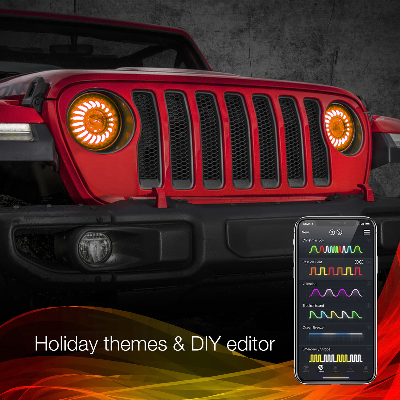 7" LED Headlight Kit for Jeep