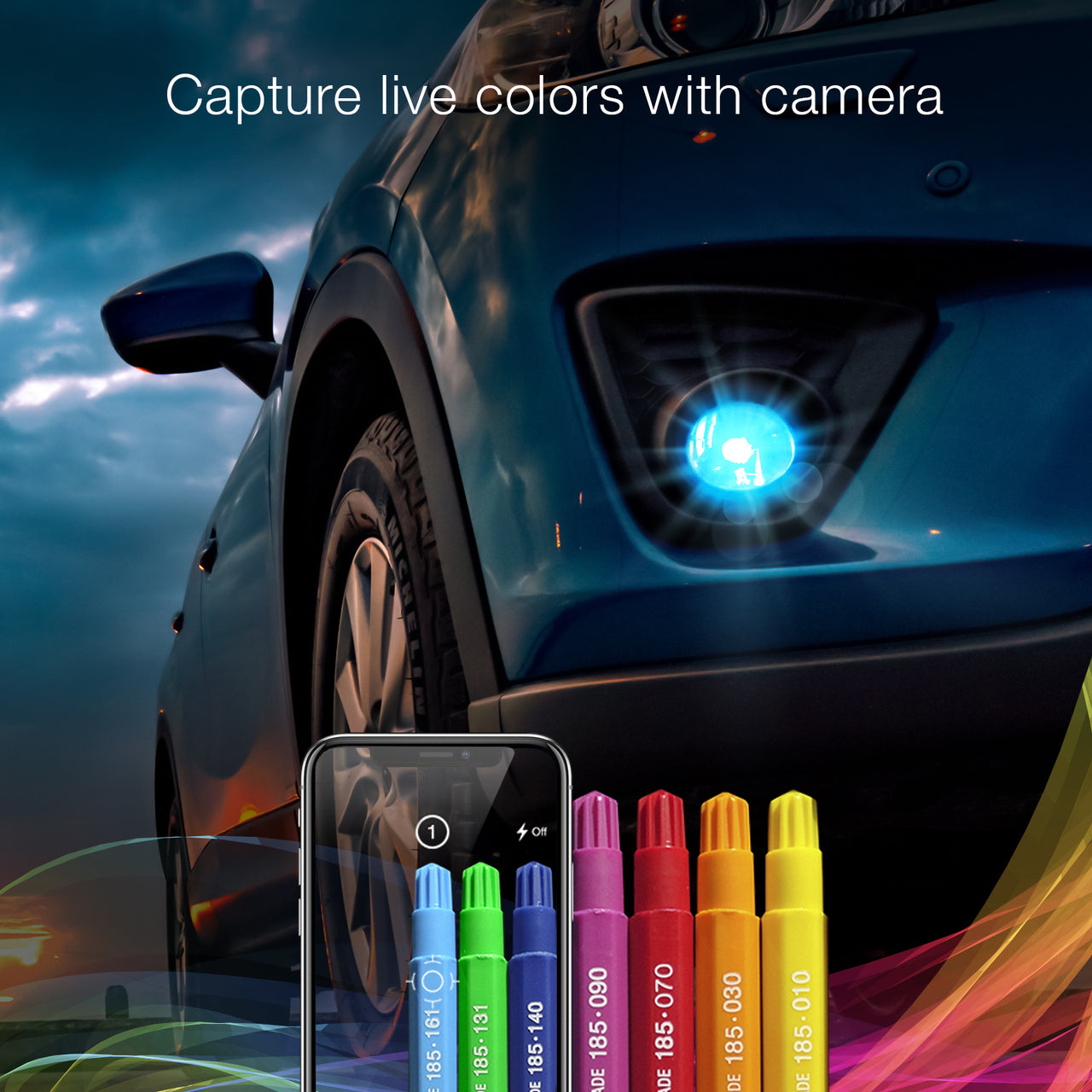 2 IN 1 LED BULB WITH MULTI-COLOR DEVIL EYE | XKCHROME SMARTPHONE APP