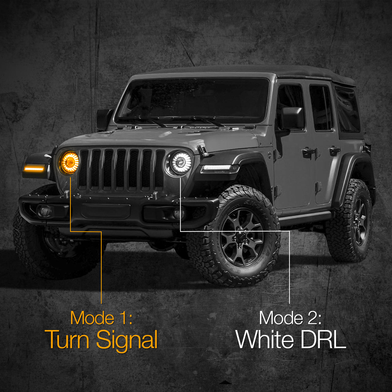 7" LED Headlight Kit for Jeep