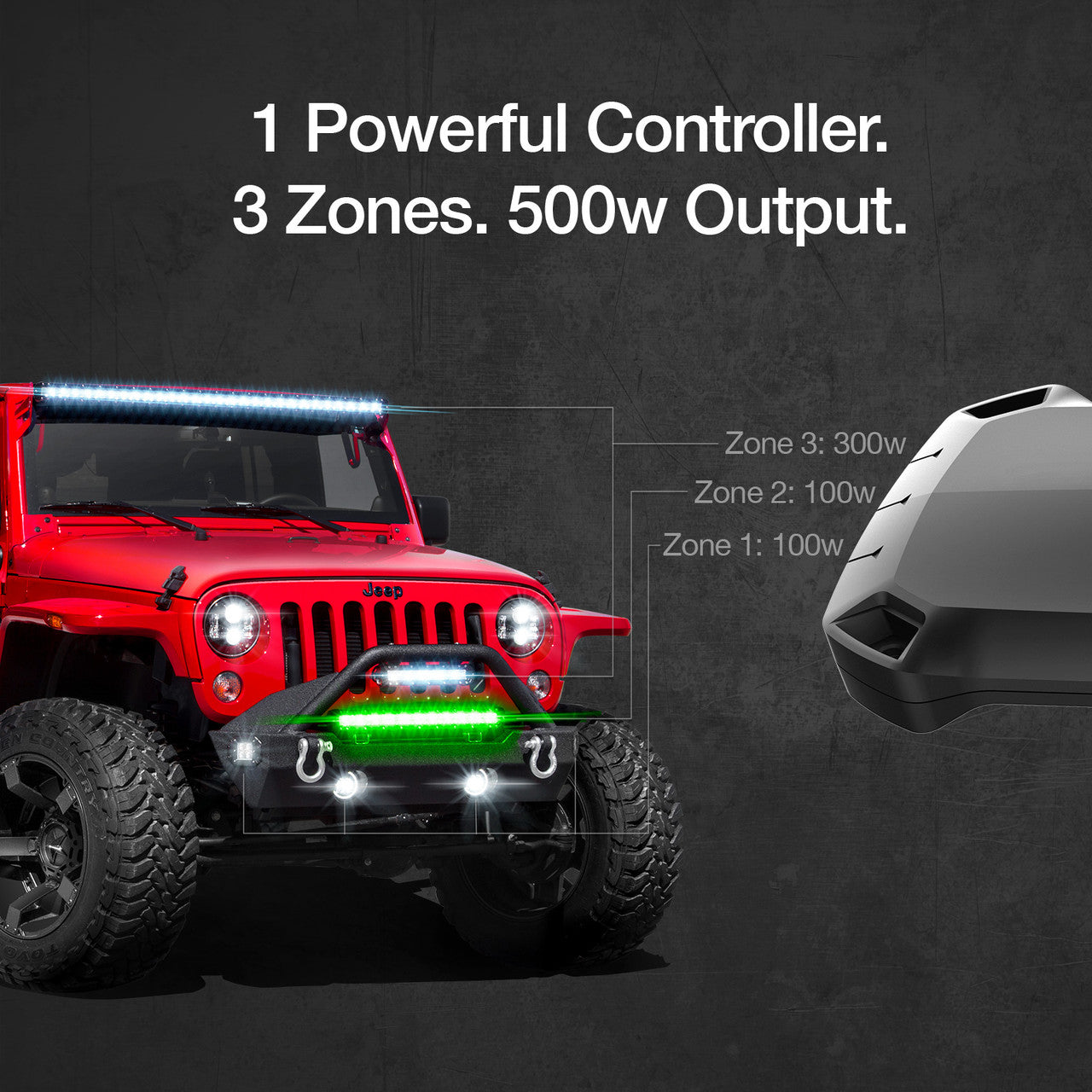 HIGH POWER LED LIGHT BAR CONTROLLER | XKTITAN SMARTPHONE APP CONTROLLED