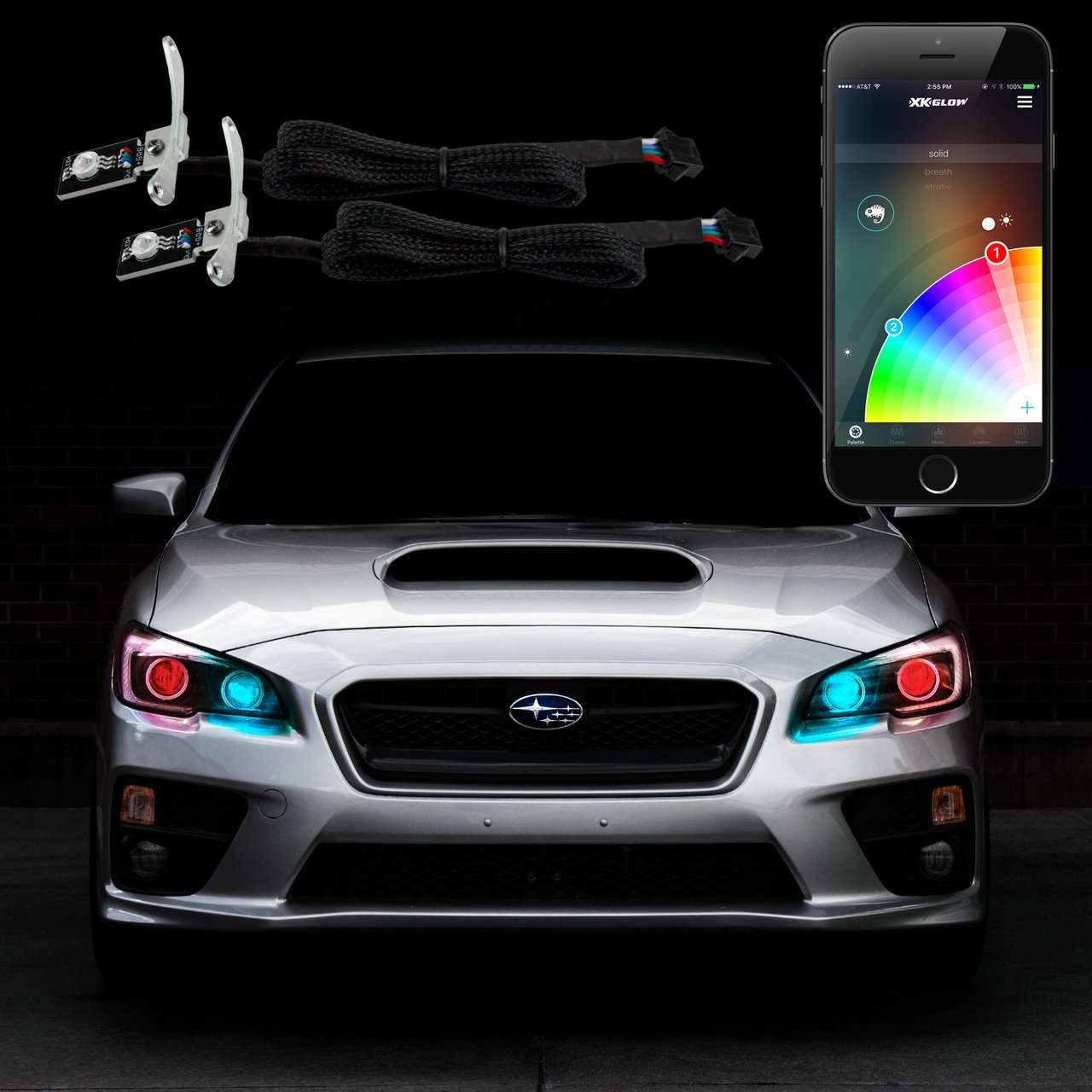 XKGlow RGB Devil Eye Kit for Headlights