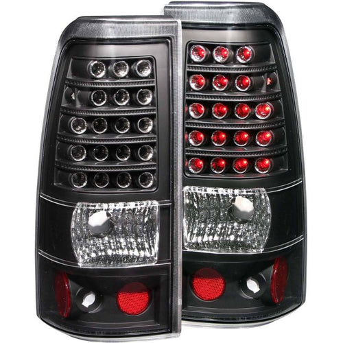 CHEVY SILVERADO 03-06 1500/2500/3500 / 07 SILVERADO CLASSIC LED TAIL LIGHTS BLACK (SINGLE REAR WHEEL)