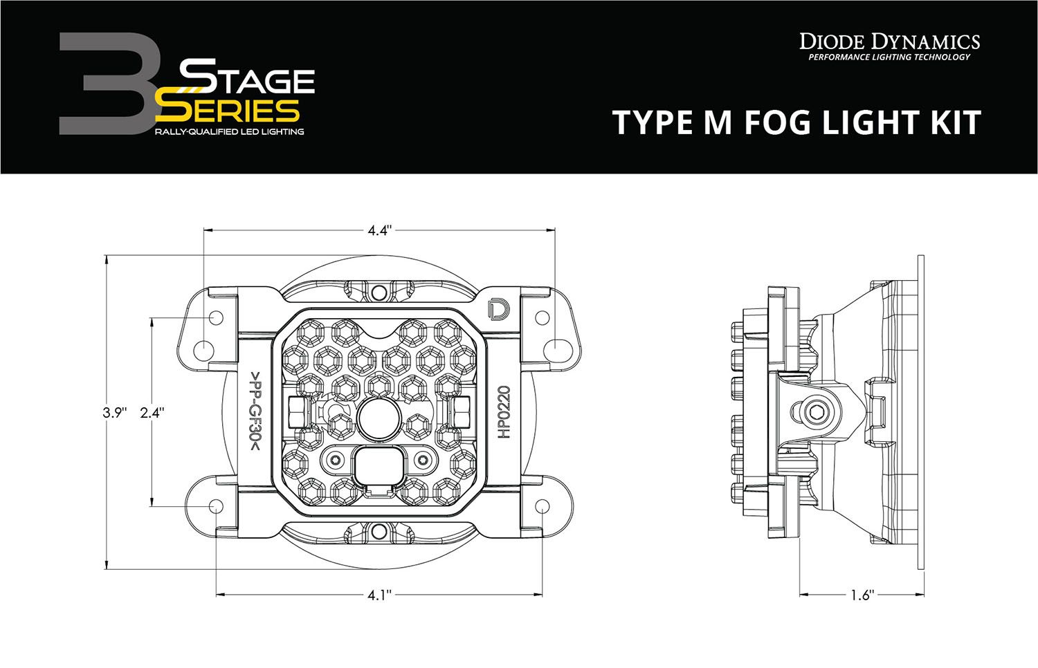 SS3 LED Fog Light Kit for 2018-2023 Jeep JL Wrangler